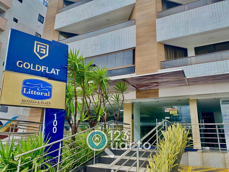 Gold Flat Cabo Branco | Vista Piscina #GFCB123