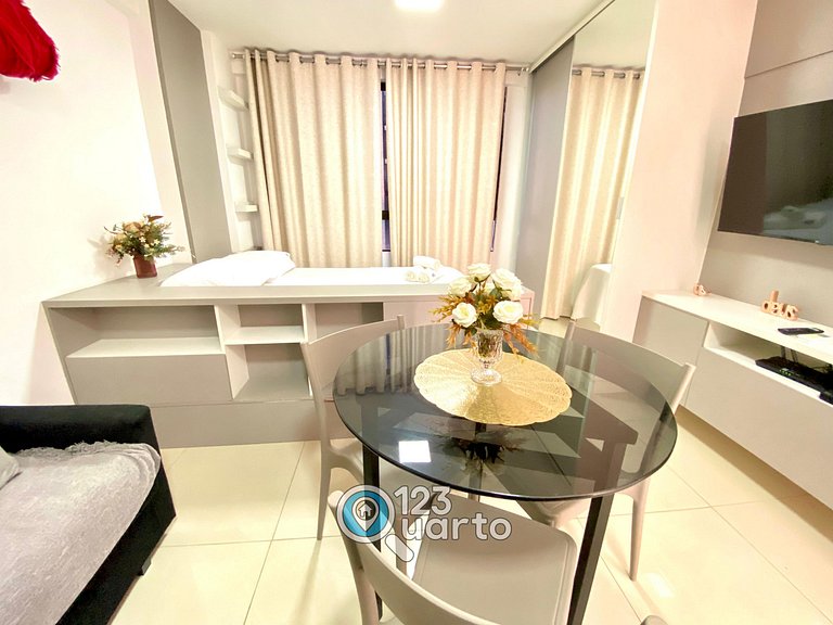 Flat em Tambaú com Wi-Fi e Netflix Conforto #AR501