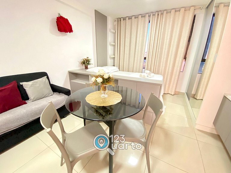 Flat em Tambaú com Wi-Fi e Netflix Conforto #AR501