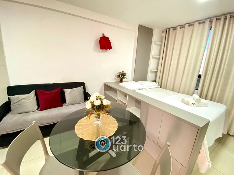 Flat em Tambaú com Wi-Fi e Netflix Conforto #AR501