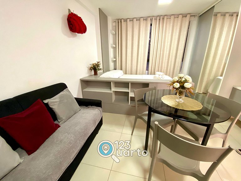 Flat em Tambaú com Wi-Fi e Netflix Conforto #AR501