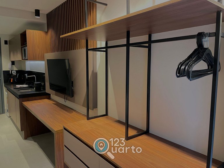 Flat Pé na Areia no Bessa | 123Quarto #GS114