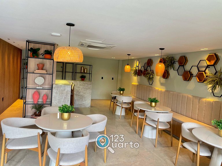 Flat Beira-Mar no Bessa | 123Quarto #GS220