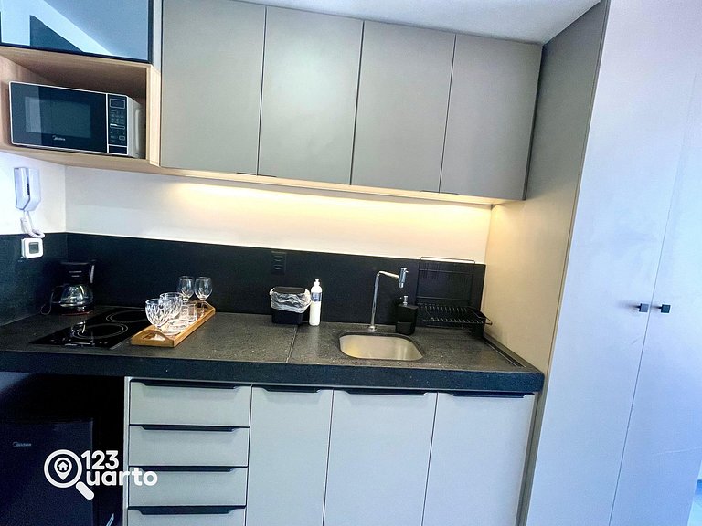 Flat Beira-Mar no Bessa | 123Quarto #GS220