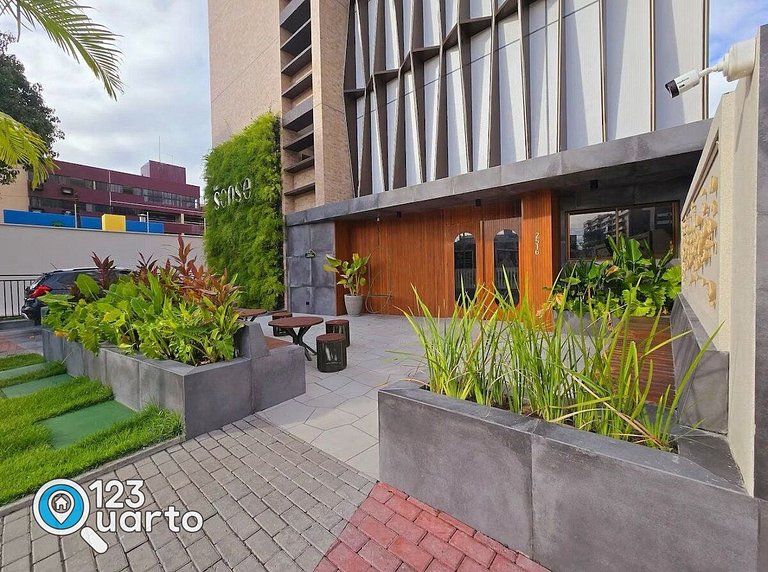 Apto Vista Frente Mar - Pé na Areia | Luxo #GS109