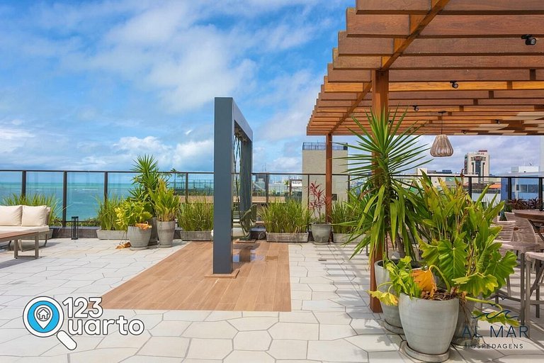 Apto Vista Frente Mar - Pé na Areia | Luxo #GS109