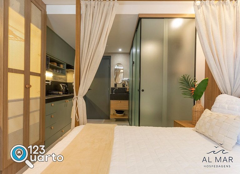 Apto Vista Frente Mar - Pé na Areia | Luxo #GS109