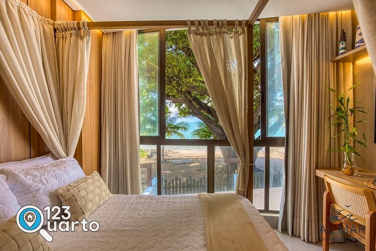 Apto Vista Frente Mar - Pé na Areia | Luxo #GS109