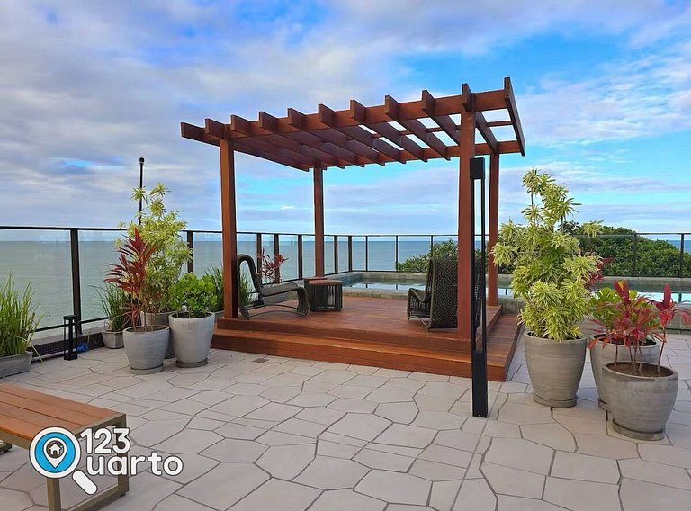 Apto Vista Frente Mar - Pé na Areia | Luxo #GS109