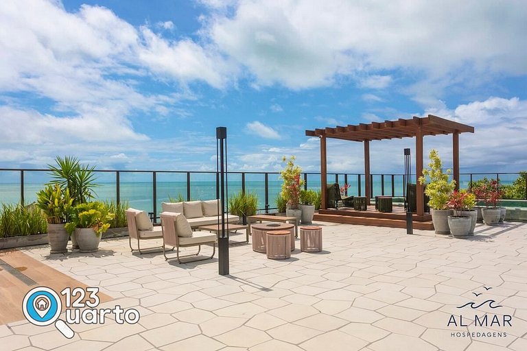 Apto Vista Frente Mar - Pé na Areia | Luxo #GS109