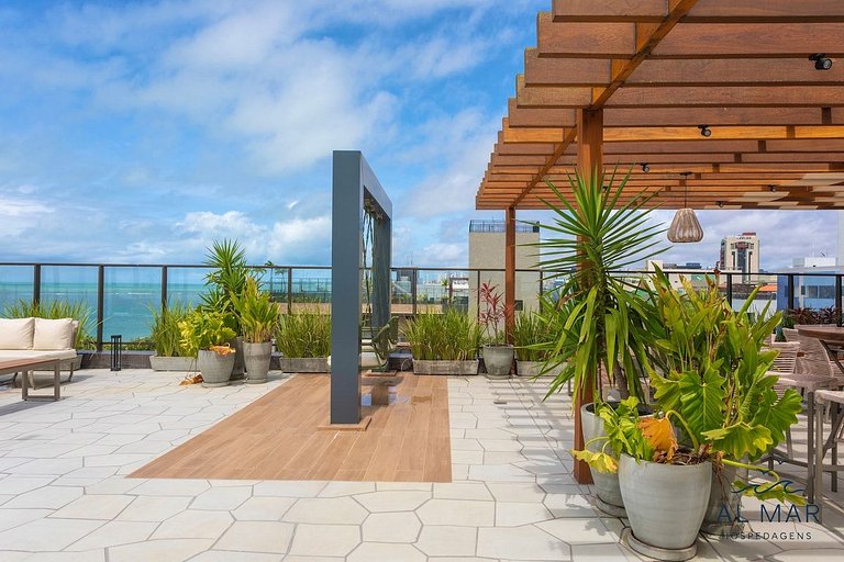 Apto Vista Frente Mar - Pé na Areia | Luxo #GS109