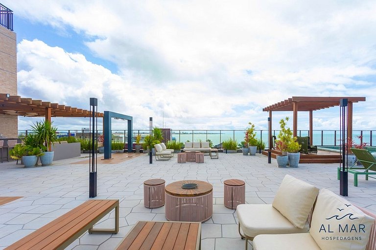 Apto Vista Frente Mar - Pé na Areia | Luxo #GS109