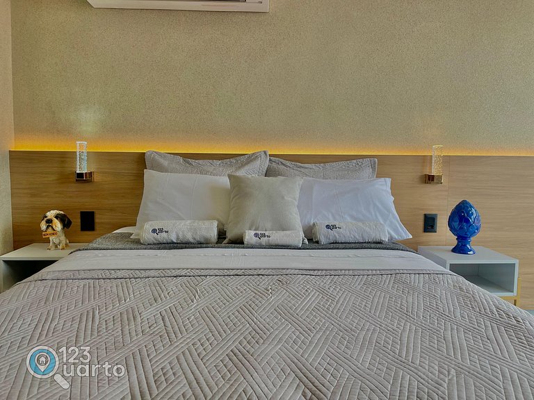 Flat Beira Mar, Lateral Com Vista Mar #GS104