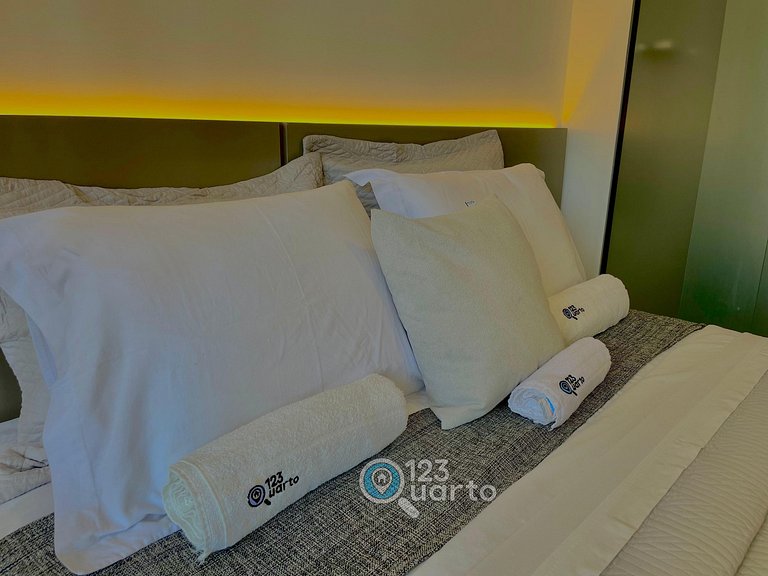 Flat Beira-Mar no Bessa | 123Quarto #GS220