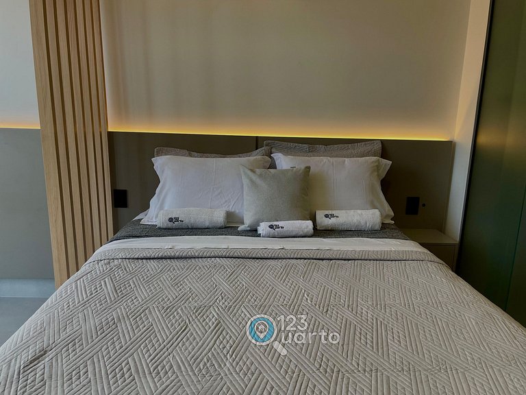 Flat Beira-Mar no Bessa | 123Quarto #GS220