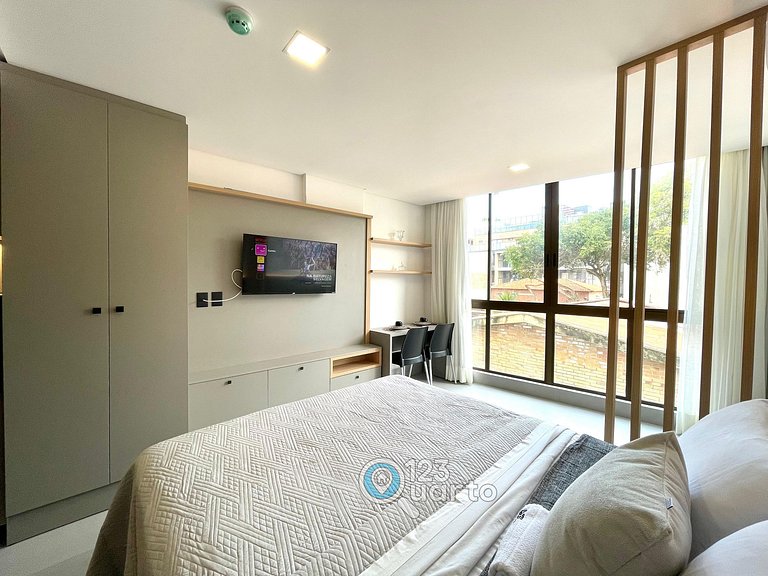 Flat Beira-Mar no Bessa | 123Quarto #GS220