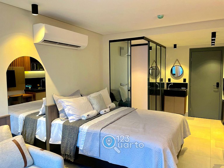 Flat Pé na Areia no Bessa | 123Quarto #GS114