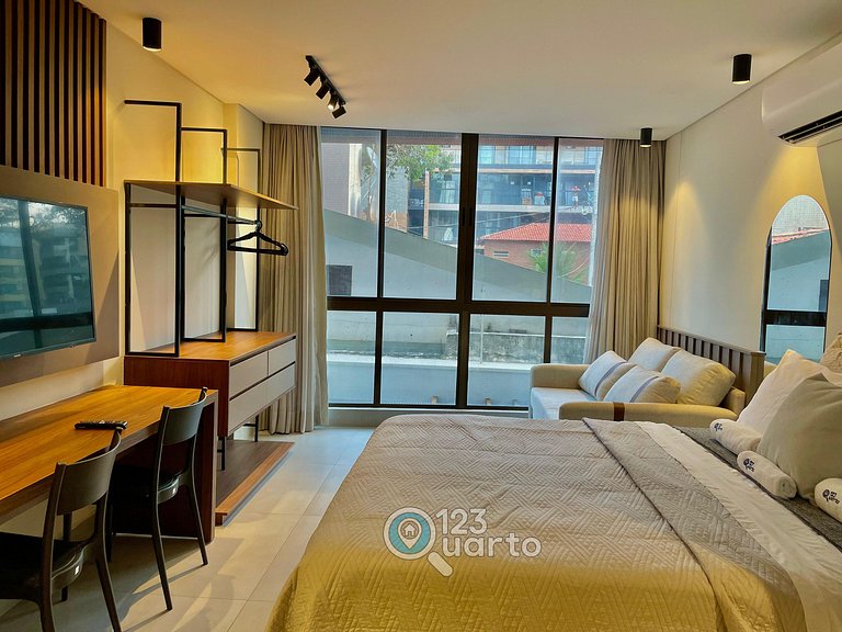 Flat Pé na Areia no Bessa | 123Quarto #GS114