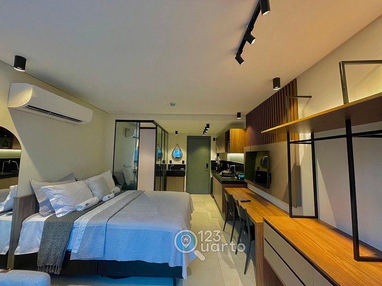 Flat Pé na Areia no Bessa | 123Quarto #GS114