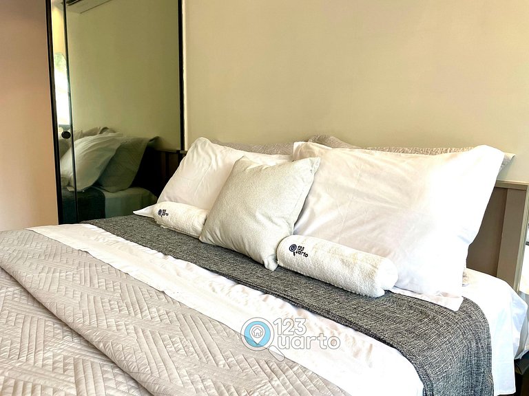 Flat Pé na Areia no Bessa | 123Quarto #GS114