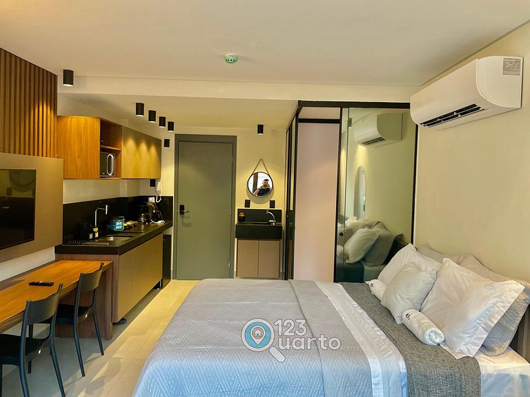 Flat Beira-Mar no Bessa | 123Quarto #GS115