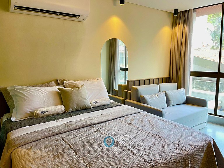 Flat Beira-Mar no Bessa | 123Quarto #GS115