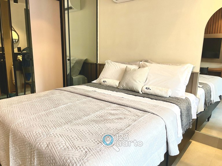 Flat Beira-Mar no Bessa | 123Quarto #GS115