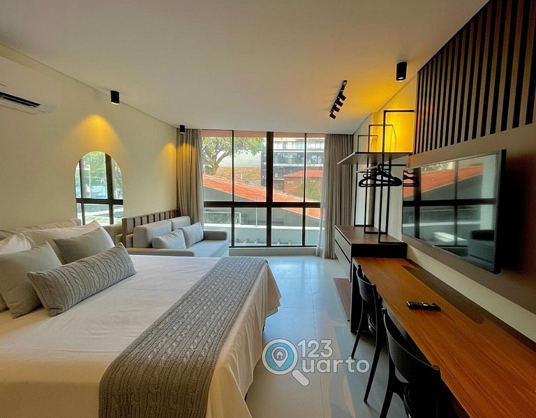 Flat Pé na Areia no Bessa | 123Quarto #GS114