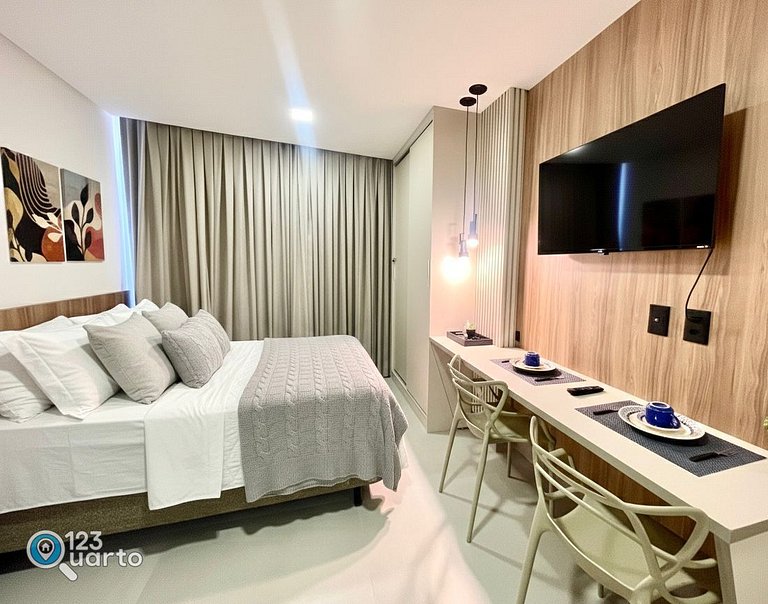 Flat Beira-Mar no Bessa | 123Quarto #GS121