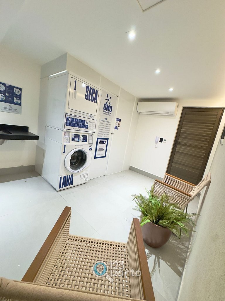 Flat Pé na Areia no Bessa | 123Quarto #GS114