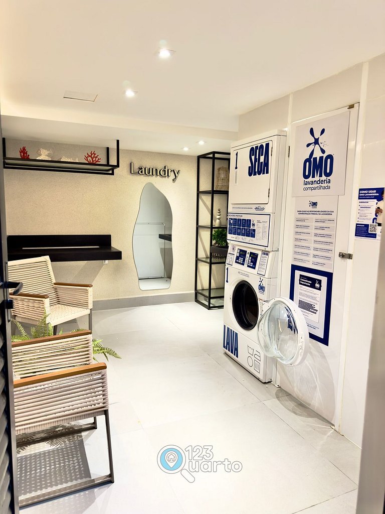 Flat Beira-Mar no Bessa | 123Quarto #GS121