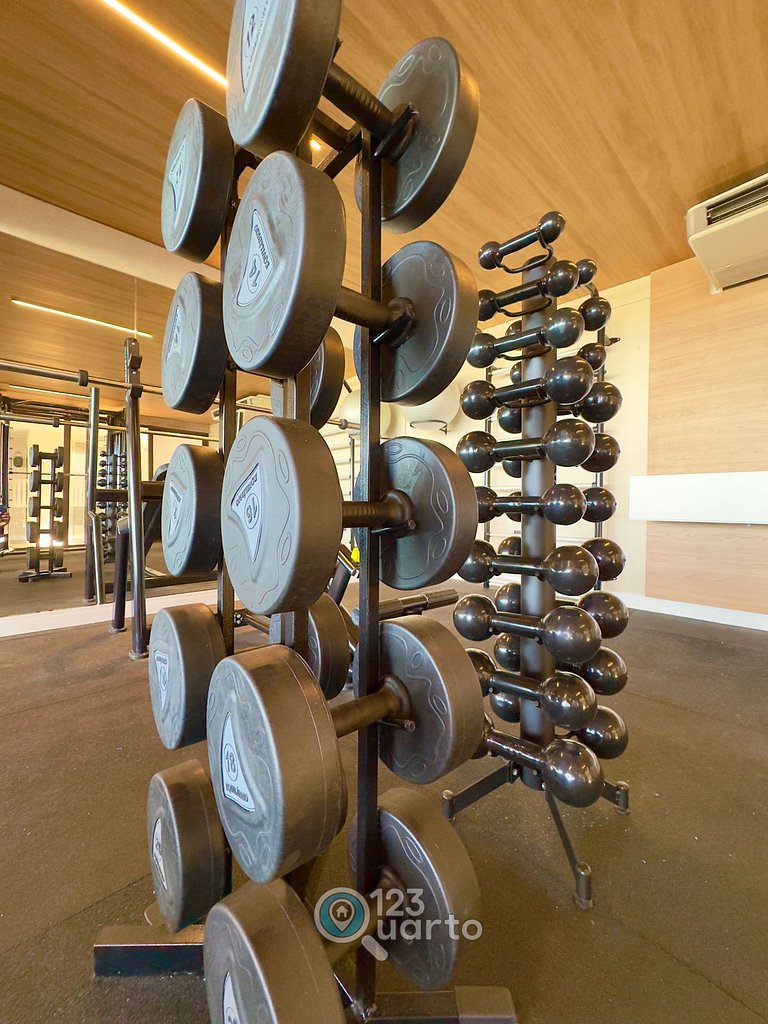 Flat Beira-Mar no Bessa | 123Quarto #GS220