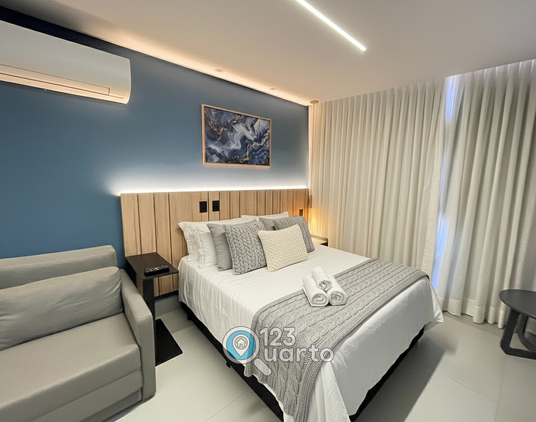 Flat Studio á Beira-Mar | pé na areia #GS219