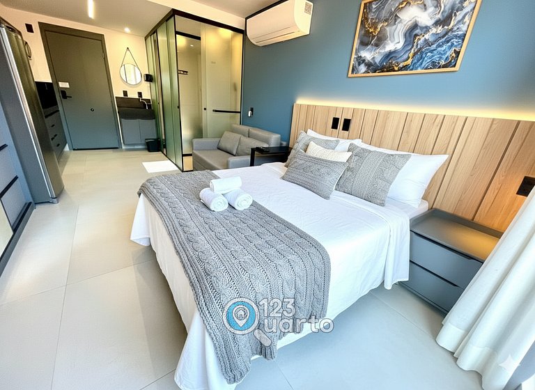 Flat Studio á Beira-Mar | pé na areia #GS219