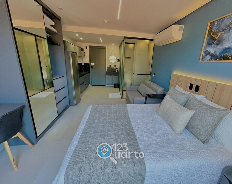 Flat Studio á Beira-Mar | pé na areia #GS219