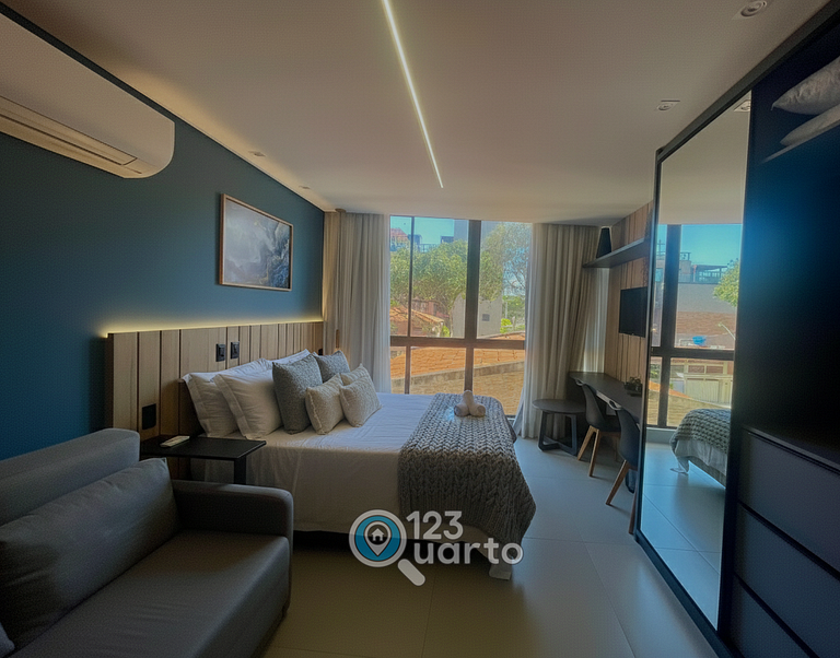 Flat Studio á Beira-Mar | pé na areia #GS219