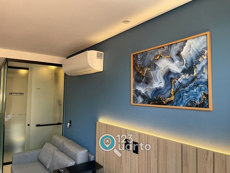 Flat Studio á Beira-Mar | pé na areia #GS219