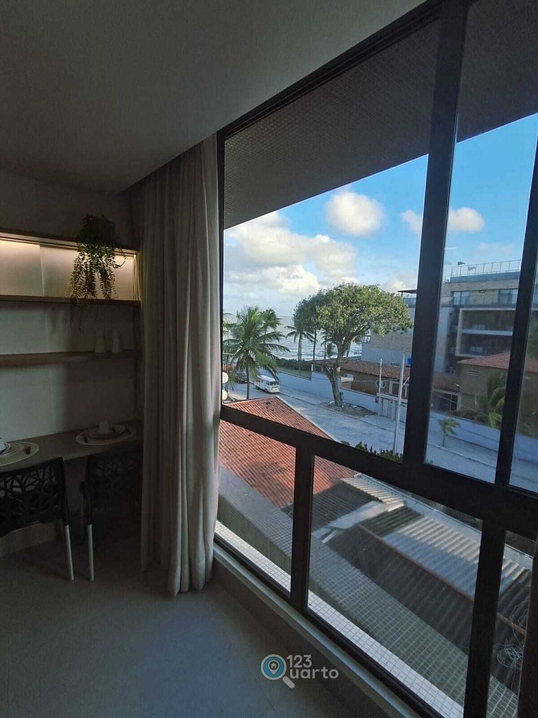 Flat Beira-Mar no Bessa 2 Camas | 123Quarto #GS318