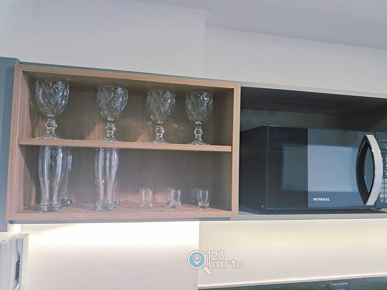 Flat Beira-Mar no Bessa 2 Camas | 123Quarto #GS318