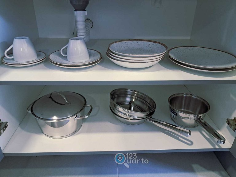 Flat Beira-Mar no Bessa 2 Camas | 123Quarto #GS318