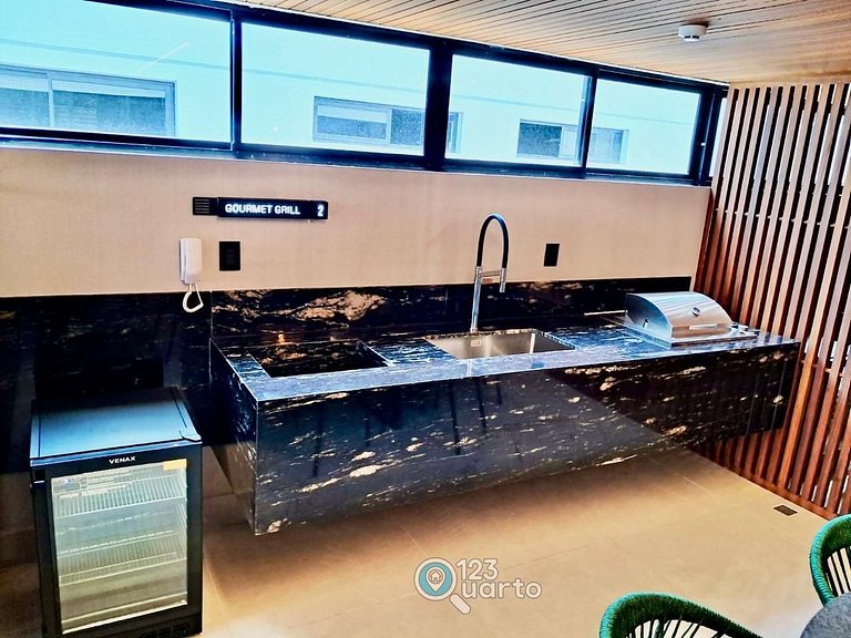 Flat Luxo com Varanda em Cabo Branco #HCB137