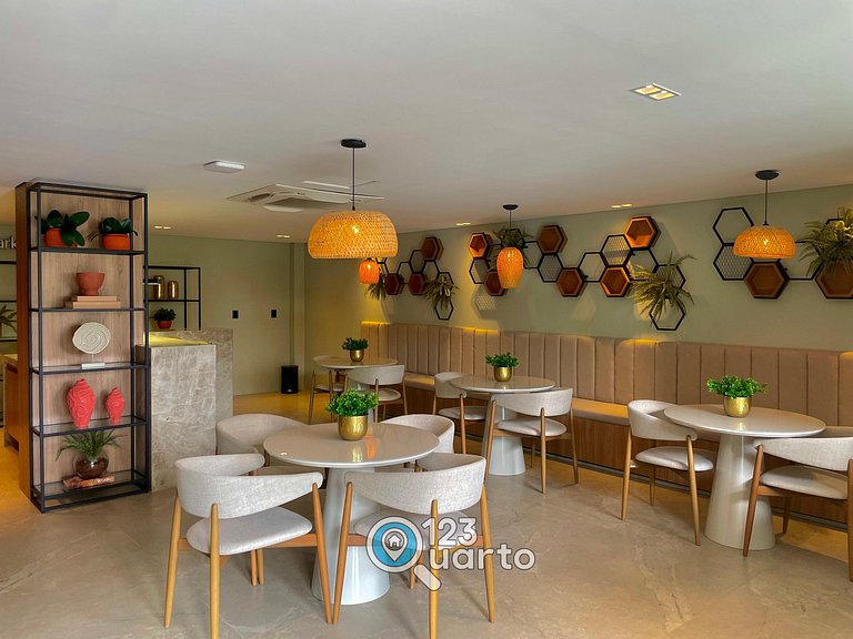 Apto Luxo Pé na Areia no Bessa | 123Quarto #GS118