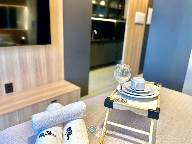 Stúdio Luxo & Comfort | 123Quarto #SOL703