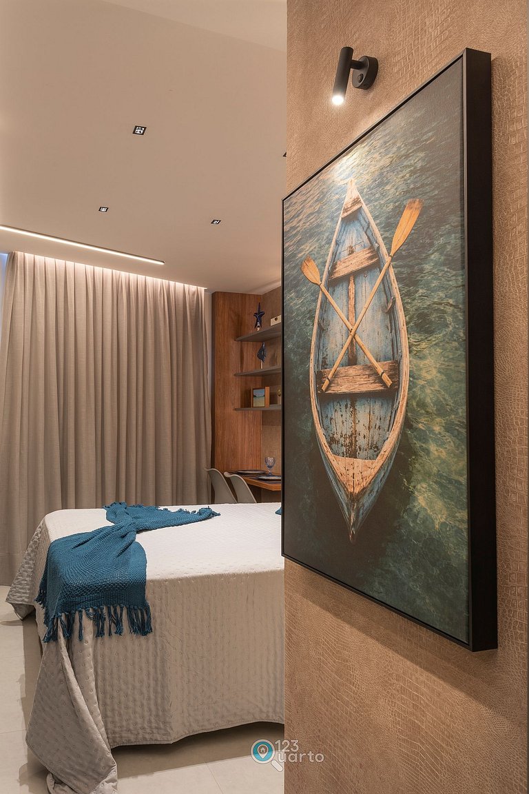 Apto Luxo Deluxe | Solaz by 123Quarto #SOL606