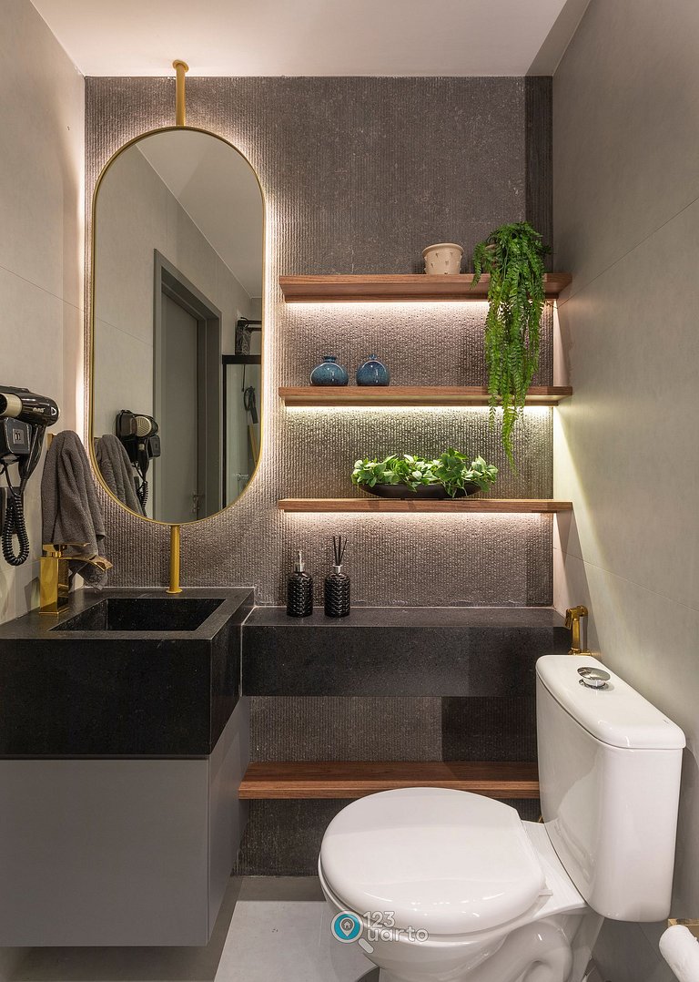 Apto Luxo Deluxe | Solaz by 123Quarto #SOL606