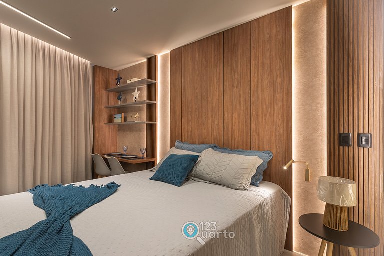 Apto Luxo Deluxe | Solaz by 123Quarto #SOL606