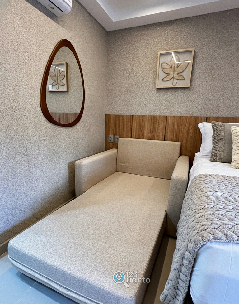 Apto Luxo Com Varanda Vista Mar | 123Quarto #BH207