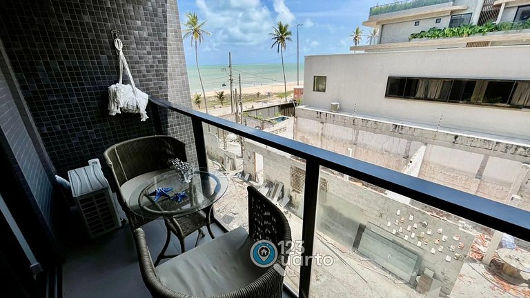 Apto Luxo Com Varanda Vista Mar | 123Quarto #BH207