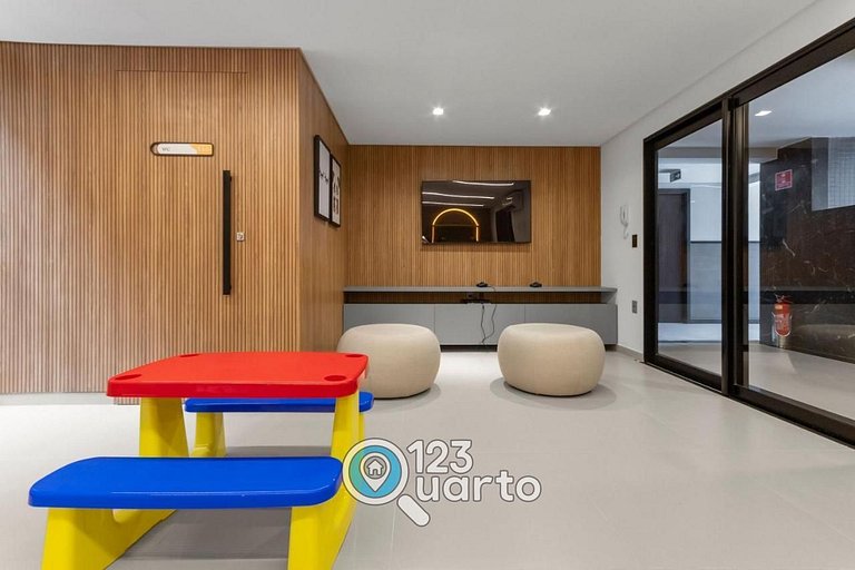 Apto Luxo Com Varanda Vista Mar | 123Quarto #BH207