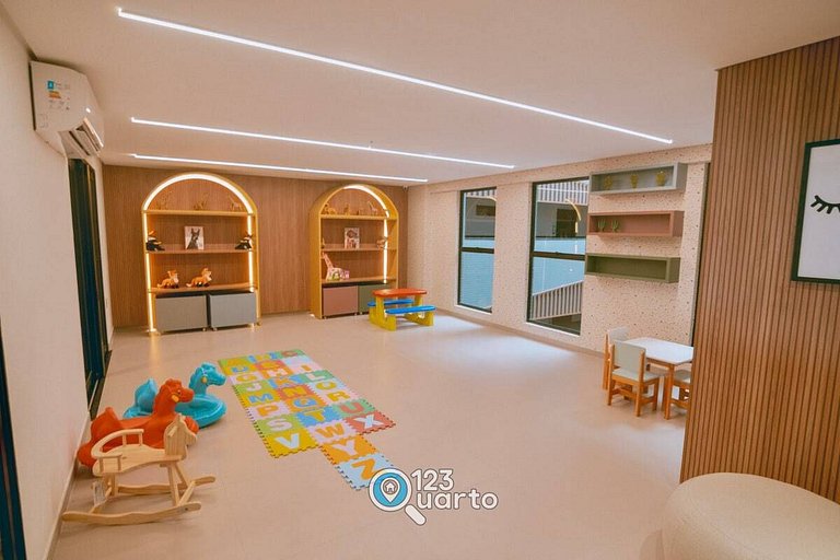 Apto Luxo Com Varanda Vista Mar | 123Quarto #BH207